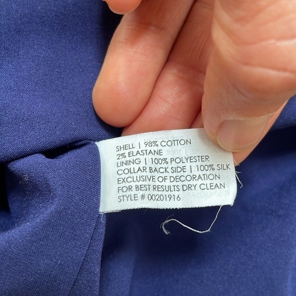 Club Monaco Floral Mini Dress Sleeveless Knit Crochet Collar Silk Pink 00 - Picture 12 of 13